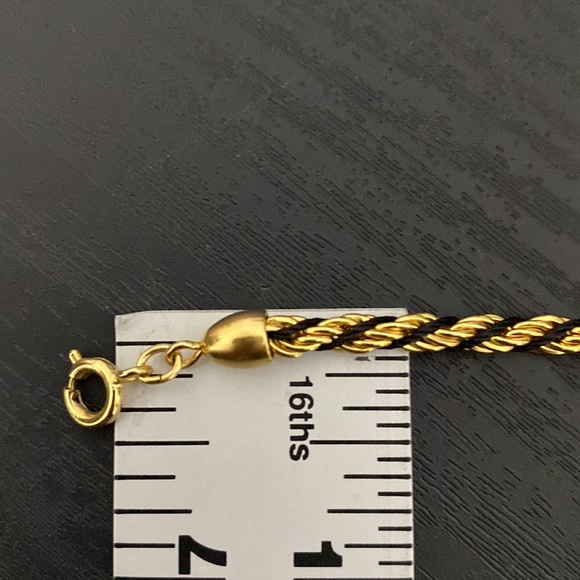 🟢 SALE Gold And Black Rope Chain - Picture 5 of 5